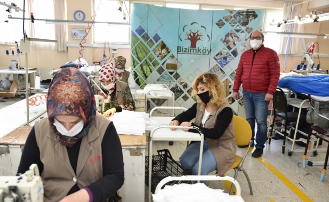 Kocaeli'de engellilerden maske üretimine destek