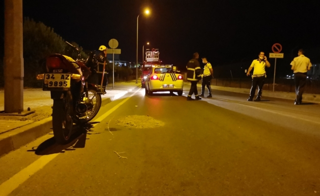 Gebze'de motosiklet devrildi: 1 ölü, 1 yaralı