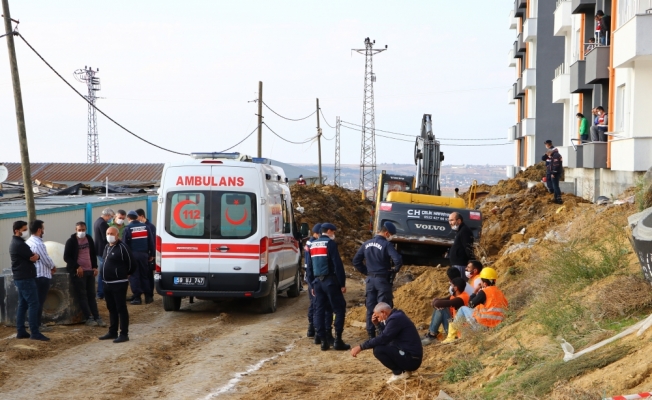Tekirdağ'da cezaevi inşaatında toprak altında kalan işçi hayatını kaybetti