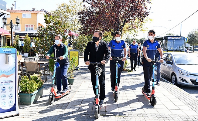 Tuzla'da “scooter“lı zabıta dönemi başladı