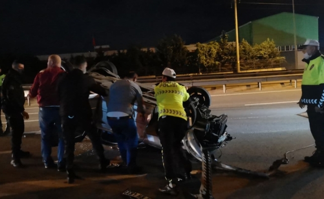 Gebze'de  otomobille cip çarpıştı: 1 yaralı