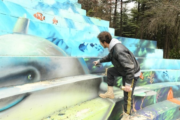 Parklar grafitti sanatçılarına açıldı