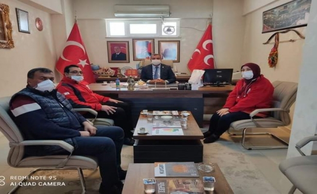 Kilis Kızılay Kan Merkezi'nden MHP'ye ziyaret