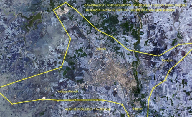 Diyarbakır kent merkezinin haritası güncellenecek