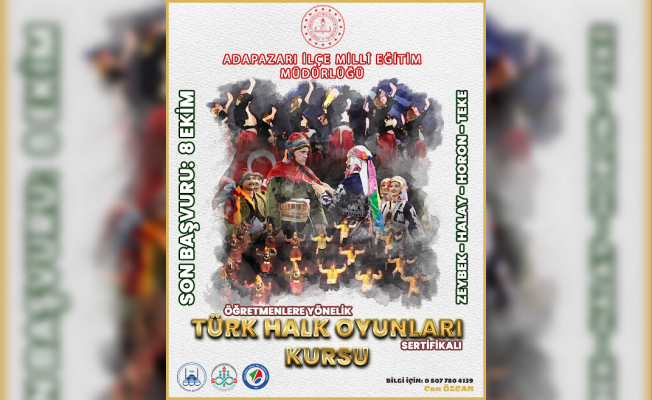 Adapazarı İlçe MEM'den Türk Halk Oyunları Kursu