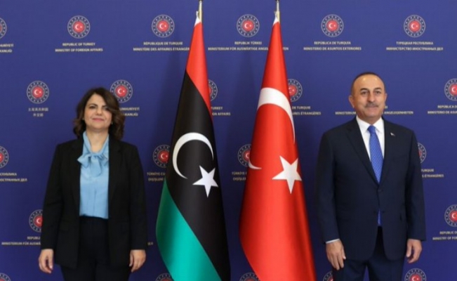 Bakan Çavuşoğlu, Libyalı mevkidaşını ağırladı