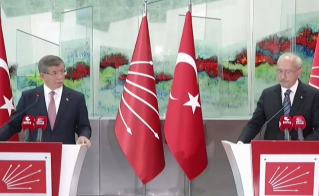 Kılıçdaroğlu ve Davutoğlu'ndan ortak açıklama