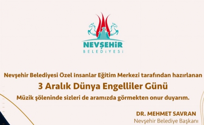 Nevşehir Belediyesi'nden 'özel' program