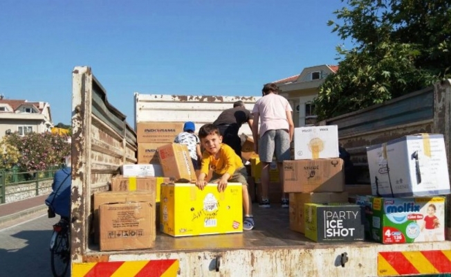 Marmaris Belediyesi, yardım toplama yerini tahliye ettirdi
