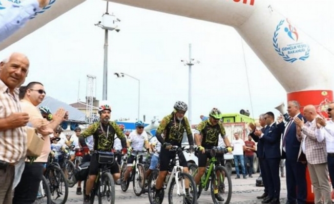 Edirne Enez'de Bisiklet Festivali sona erdi