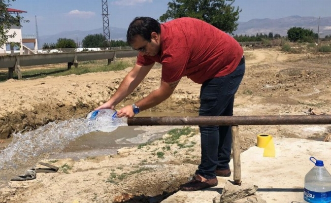 Manisa Sarıgöl'de içme suyu için bir sondaj daha
