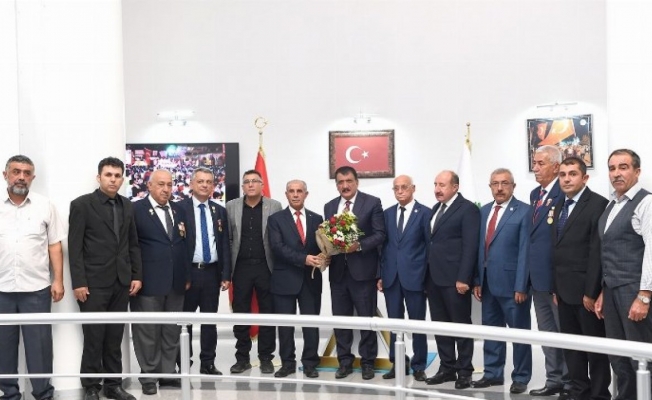 Malatya'da gazilerden Başkan Gürkan'a ziyaret