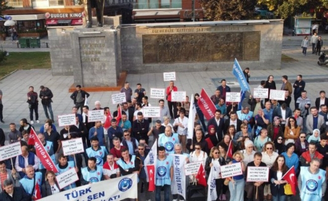 Türk Eğitim-Sen üyeleri Düzce'den seslendi