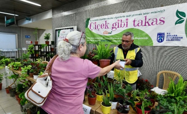 Ankaralılar “Çiçeğim Takas” uygulamasını sevdi
