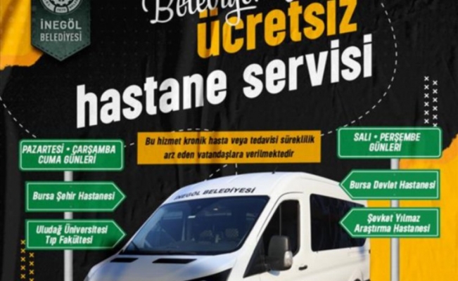 İnegöl Belediyesi’nden Bursa hastanelerine ücretsiz servis hizmeti
