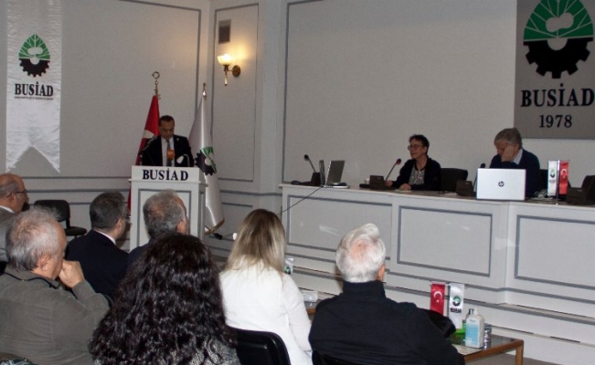 Prof. Dr. Örsan Öymen, BUSİAD'ın 'açık kapı'sına konuk oldu