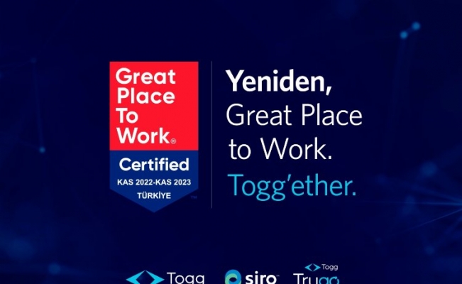 Togg'a 'Great Place to Work' sertifikası