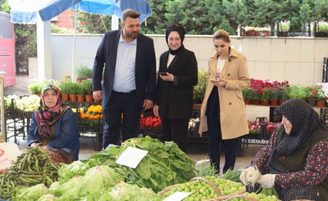 İzmit Belediyesi'den pazar esnafına ziyaret