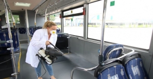 Belediye otobüslerine nano teknolojik temizlik