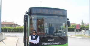 Sakarya'nın ikinci kadın otobüs şoförü yollarda