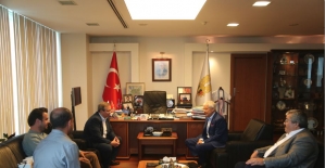 TÜ Rektörü Tabakoğlu ETSO'yu ziyaret etti