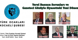 Türk Ocakları Kocaeli basının tecrübeli isimlerini konuk edecek