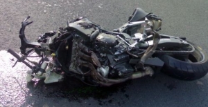 Ayvalık'ta motosiklet kazası