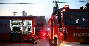 Başakşehir'de fabrika yangını