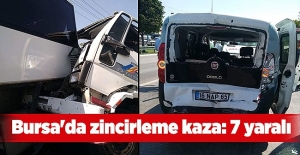 Bursa'da trafik kazası: 7 yaralı