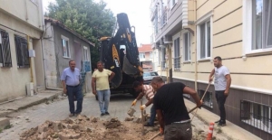 Edirne'de bozuk yollar onarılıyor