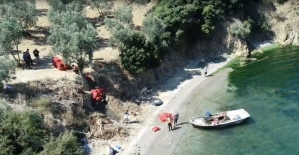 Gemlik Körfezi'nde “drone“ destekli kaçak midye operasyonu