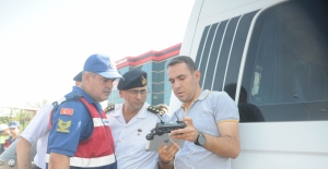 Yalova'da havadan ve karadan güvenlik uygulaması