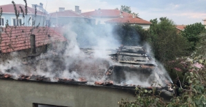 Lüleburgaz'da ev yangını