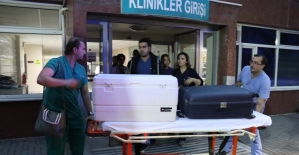 Bursa'da motosikletli polis timiyle taksinin çarpışması