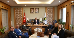 TEKSİF üyelerinin Başkan Taban'ı ziyareti