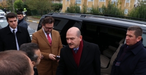 Bakanı Soylu'dan Abdullah Karacan'ın ailesine taziye ziyareti