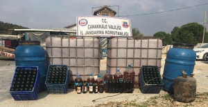 Çanakkale'de kaçak içki operasyonları
