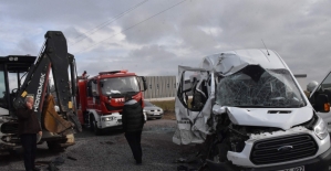 Çorlu'da trafik kazası: 14 yaralı