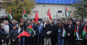 Yalova'da İsrail protesto edildi