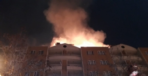 Bursa'da çatı yangını