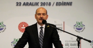 İçişleri Bakanı Soylu Edirne'de