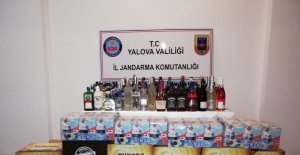Yalova'da sahte ve kaçak içki operasyonu