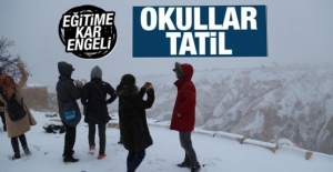 Bursa'nın beş ilçesinde okullara kar tatili