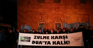 Bursa'da Çin'in Doğu Türkistan'daki zulmü protesto edildi