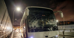 Haliç Köprüsü’nde zincirleme otobüs kazası