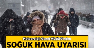 Meteorolojiden soğuk hava uyarısı