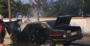 Sakarya'da otomobil yangını