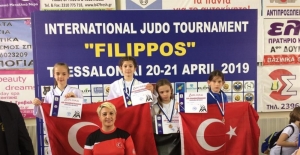 Tekirdağlı judocular Selanik'ten 5 madalyayla döndü