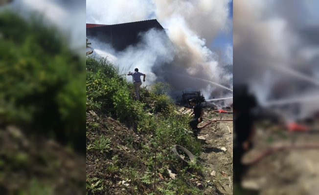 Yalova'da depo yangını