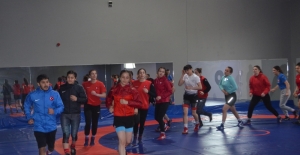 Genç Kadın Güreş Milli Takımı Yalova'da kampa girdi